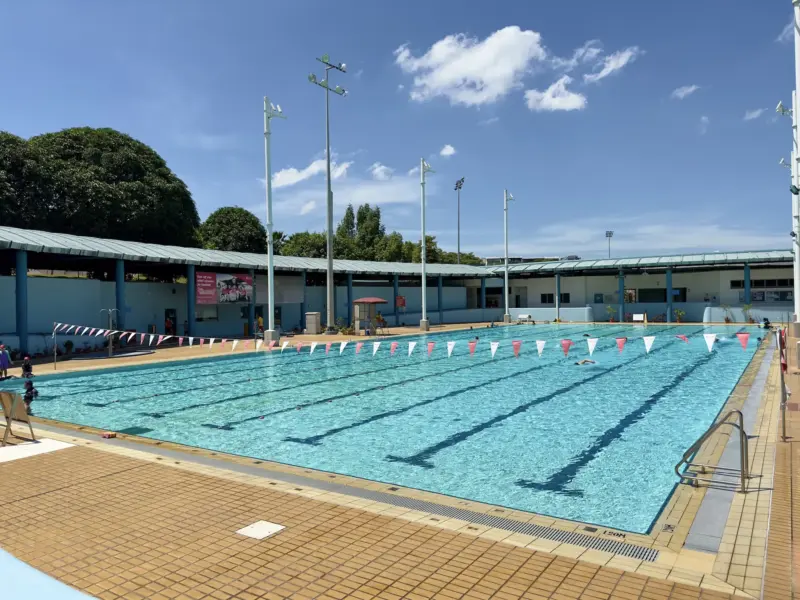 An outdoor public swimming pool in Singapore